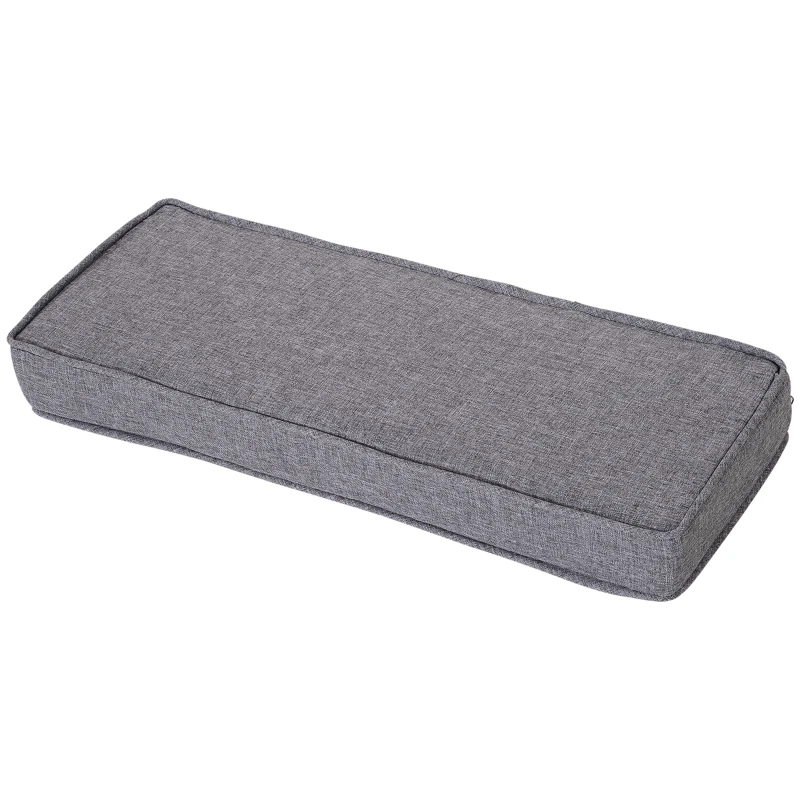 Outsunny Salon de Gradina din Rattan din 7 Piese cu Masuta si Canapea Modulara cu Perne, Gri