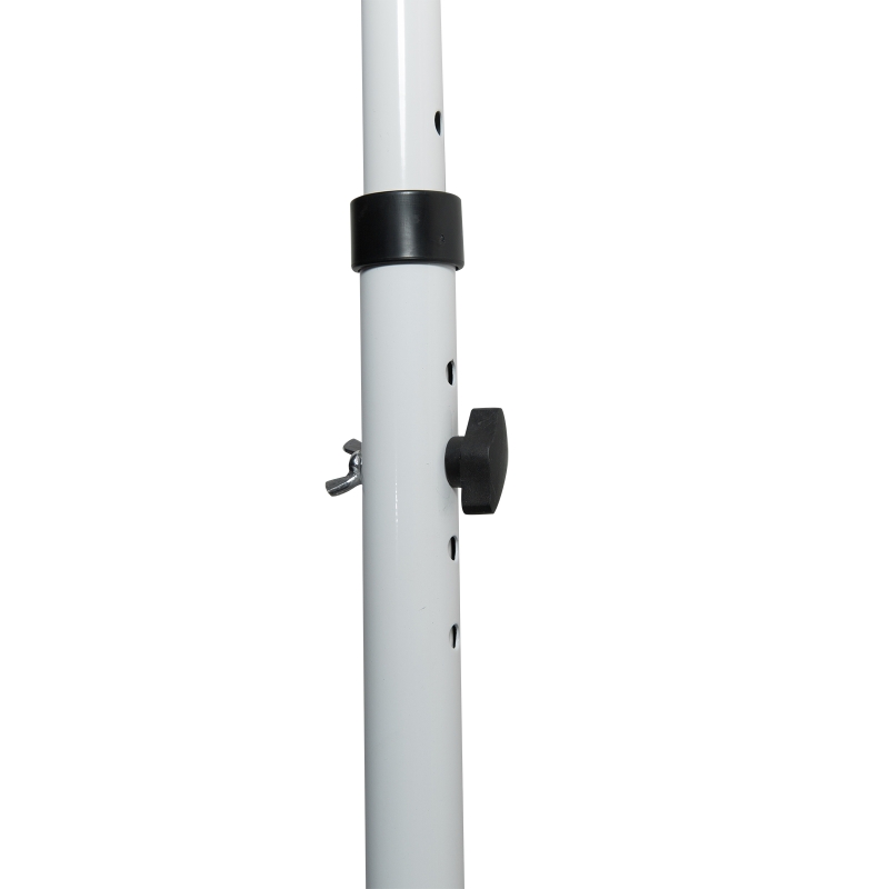 Outsunny Copertina de Soare cu Brate si Manivela, Structura Telescopica din Metal si Parasolar din Poliester 300x150cm, gri