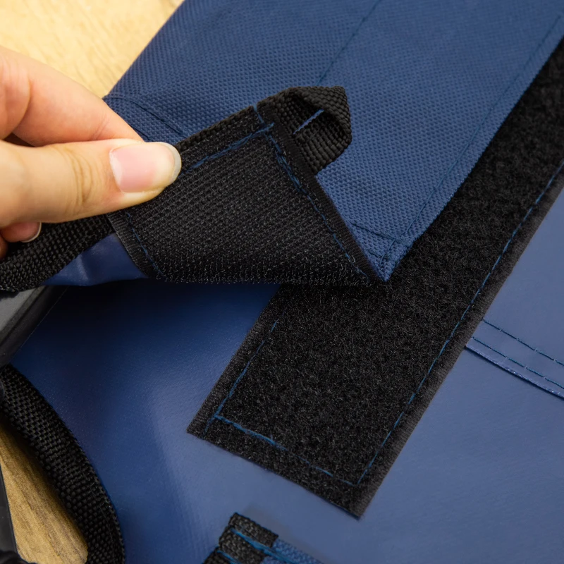 PawHut Brandina per Cani Rialzato con 600D Tessuto a Rete, Lettino per Cani Grandi da Viaggio con Peso fino a 30kg, 91.5x76.2x18 cm, Blu