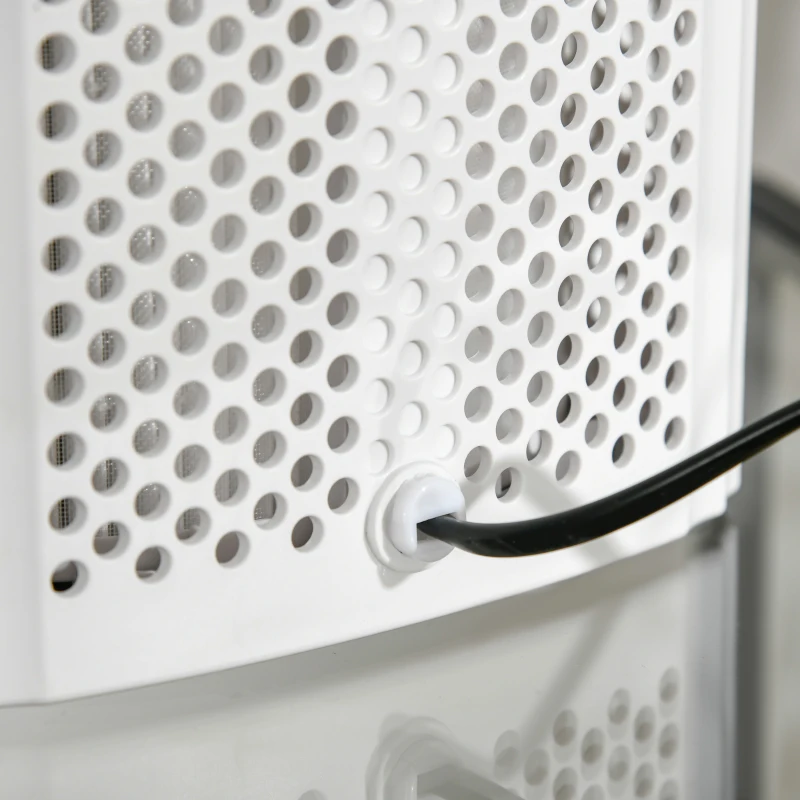 HOMCOM Air Purifiers with 3-Stage Carbon HEPA Filtration System, for Bedroom,  Air Cleaner with 4 Speeds, Air Monitor, Timer, and Ioniser, Remove Smoke Dust Pollen Odors