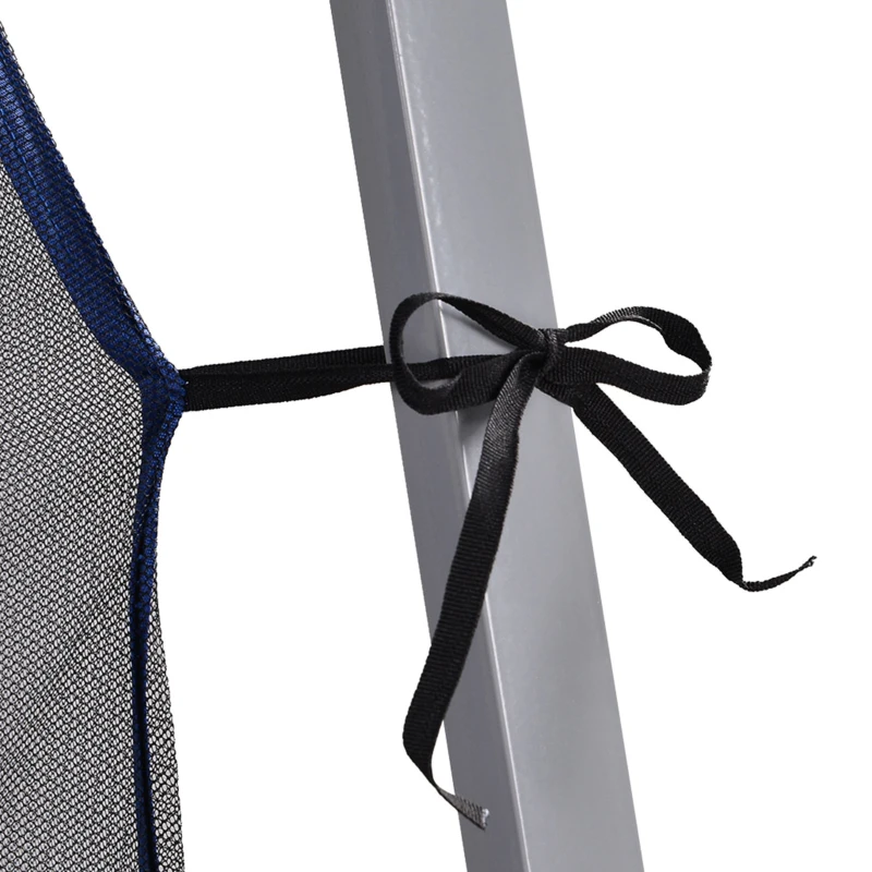 Outsunny Outdoor Garden Pop-up Gazebo Canopy Tent Sun Shade Event Shelter Folding with Adjustable Height, Mesh Screen Side Walls 3.5 M × 3.5 M Base / 3 M × 3 M Top, Blue