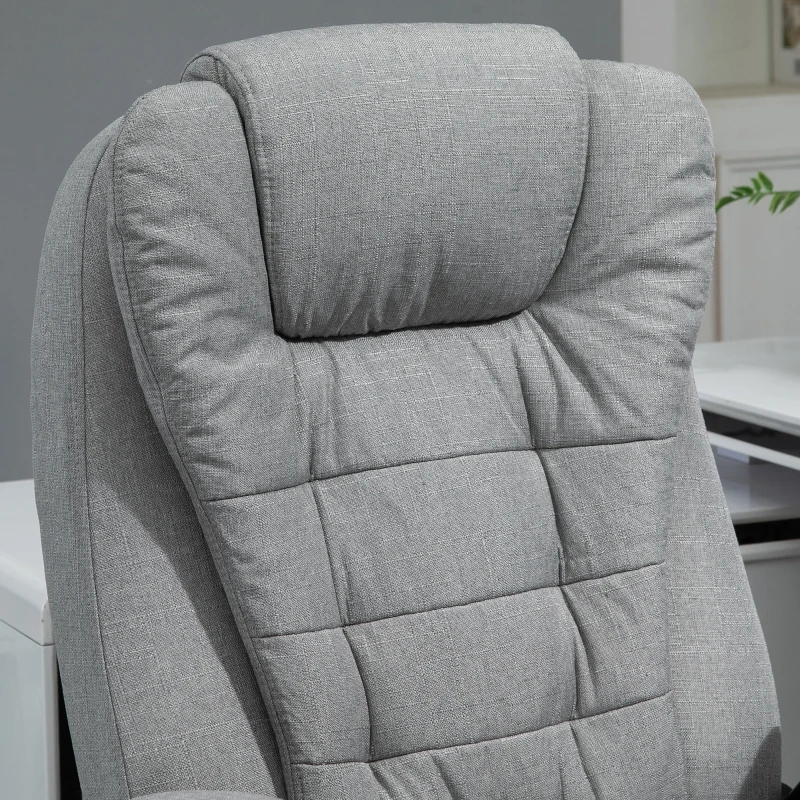 Vinsetto Reclining Heated Massage Office Chair Grey