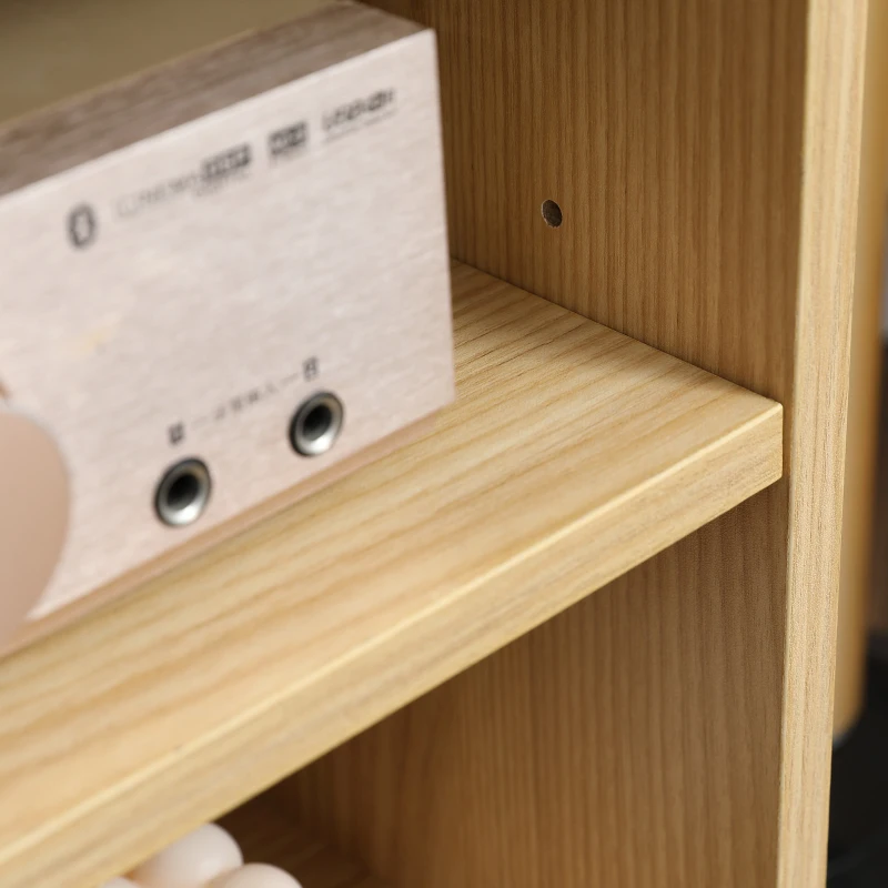 HOMCOM Móvel de TV Moderno com 2 Portas e 2 Prateleiras de Armazenamento para Televisores de até 46" 110x39x48,8cm Madeira e Branco