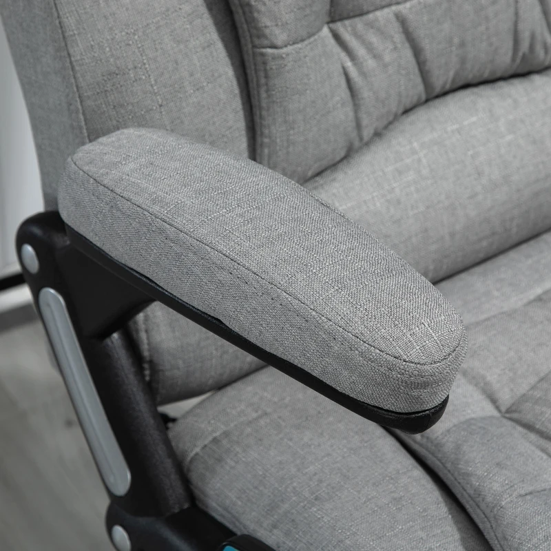 Vinsetto Reclining Heated Massage Office Chair Grey