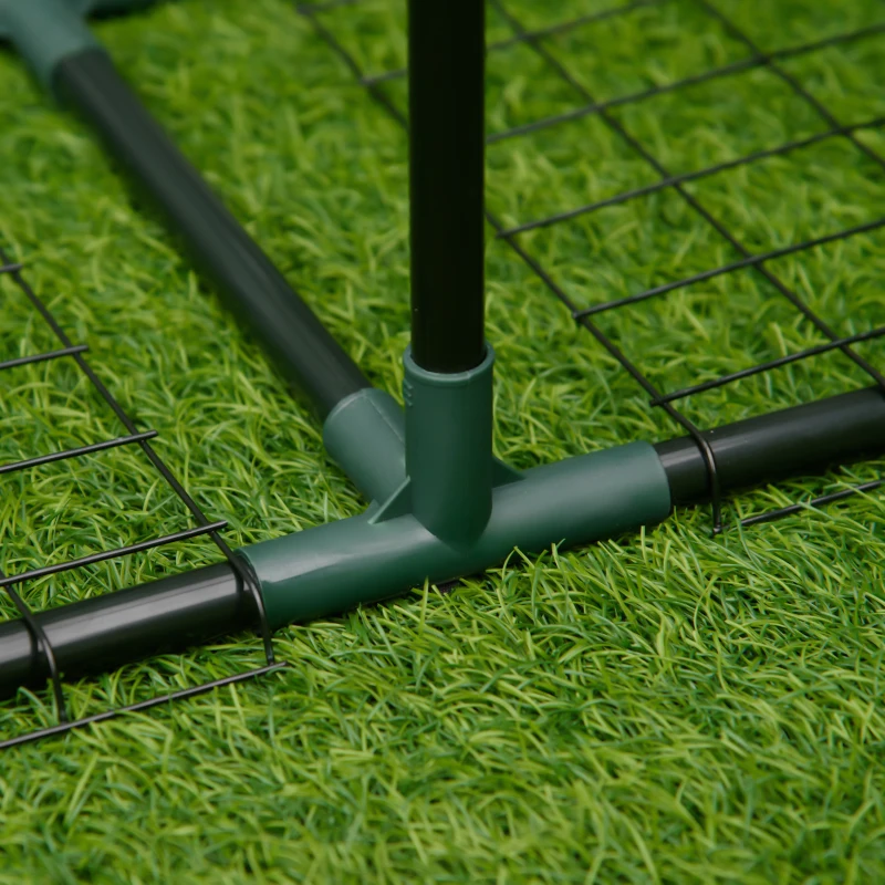 Outsunny 222L x 30W x 114H cm 3 Tier Metal Plant Stand, Greenhouse Staging Flower Pot Shelf, Flower Display Shelf, Storage Rack for Outdoor Indoor Garden Balcony Garage