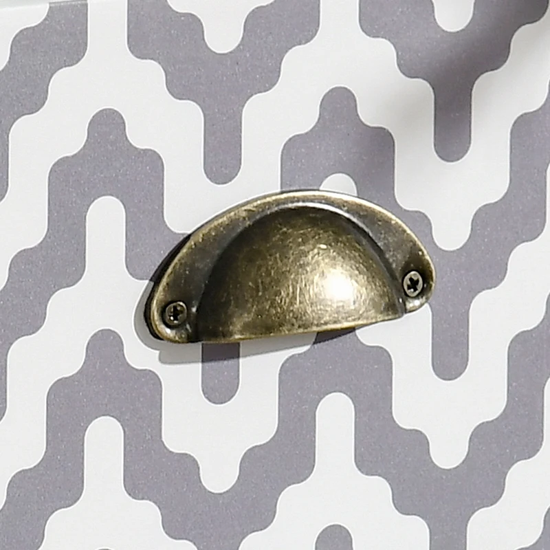 HOMCOM Storage Cabinet, Chest of Drawers, 4-Drawer Dresser with Metal Handles for Living Room, Bedroom