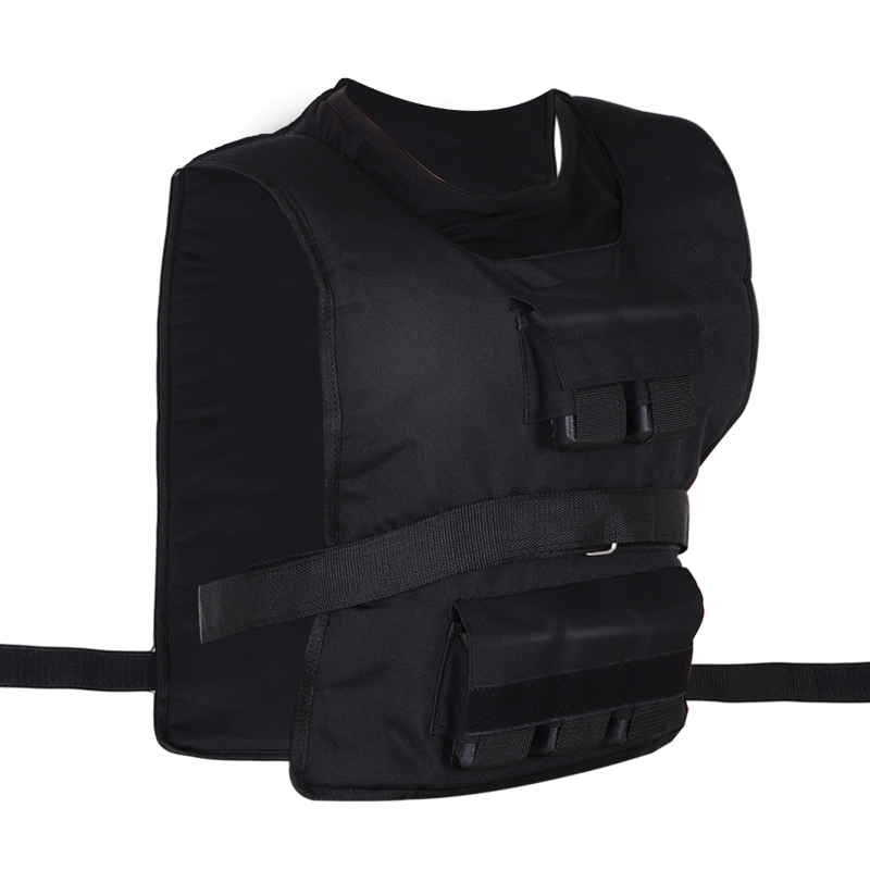 Kamizelka treningowa HOMCOM 20 kg, kamizelka obciążeniowa, trening siłowy, Oxford, żelazo, czarna