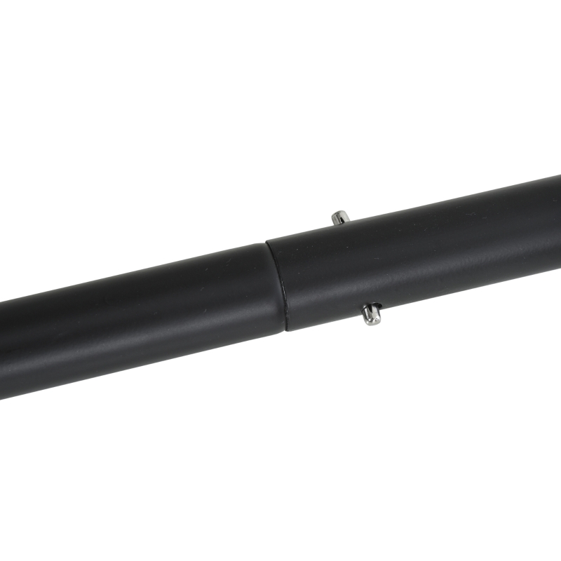 HOMCOM Poteaux de rugby - équipement de rugby - dim. 105L x 63I x 250H cm - châssis métal protections poteaux tissu Oxford garnissage mousse - blanc noir