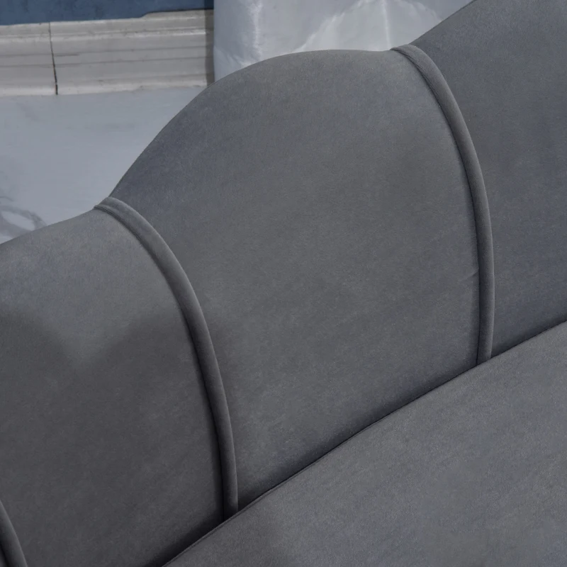 PawHut Dog Sofa, Pet Couch Bed for Medium, Large Dogs, with Legs, Cushion - Grey