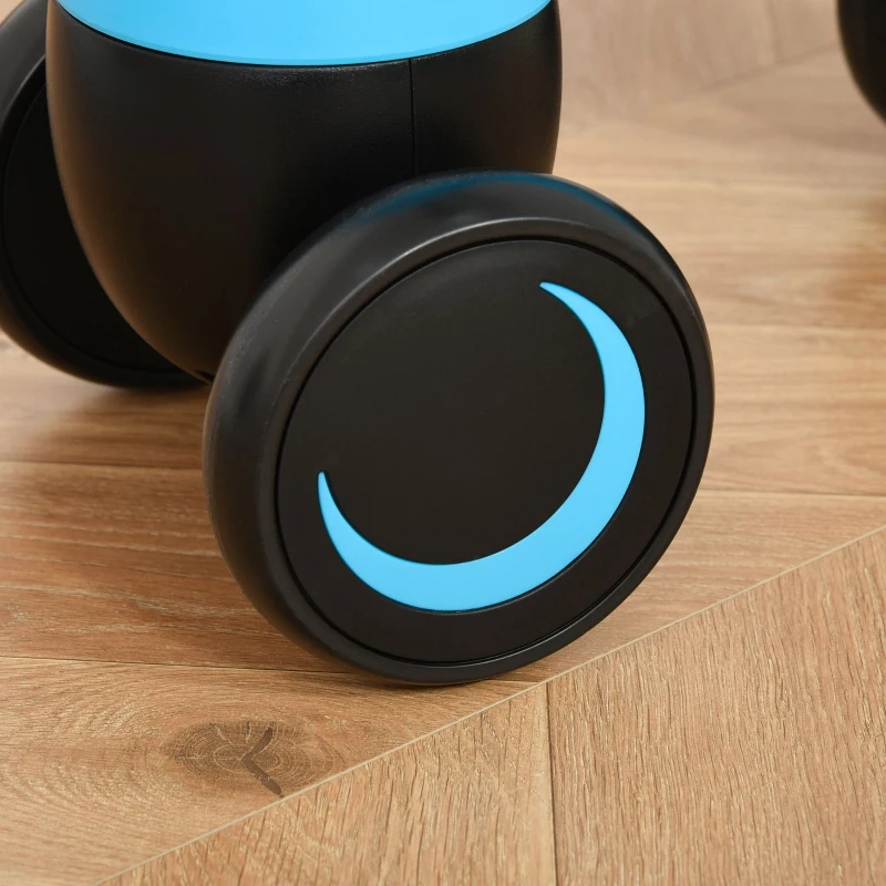 HOMCOM samochód dziecięcy jeździk pojazd dziecięcy auto dla dzieci w wieku od 18 do 36 miesięcy z kołami z pianki nośność do 20 kg bezpieczny kolor niebieski