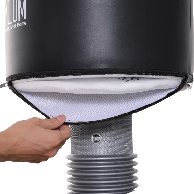 HOMCOM Punching Bag Stand, 5.8 FT-Black