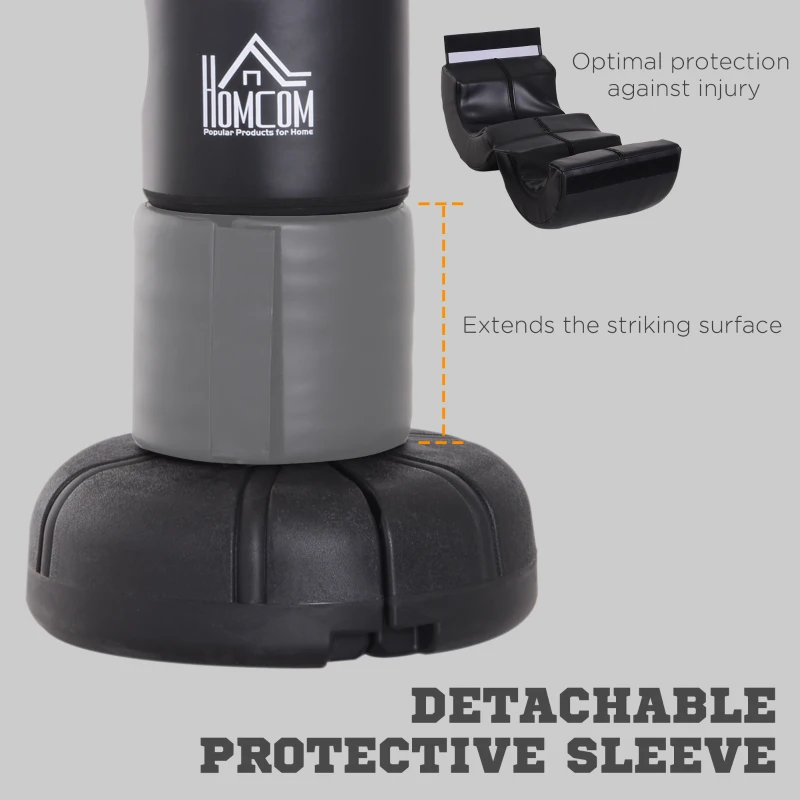 HOMCOM Punching Bag Stand, 5.8 FT-Black