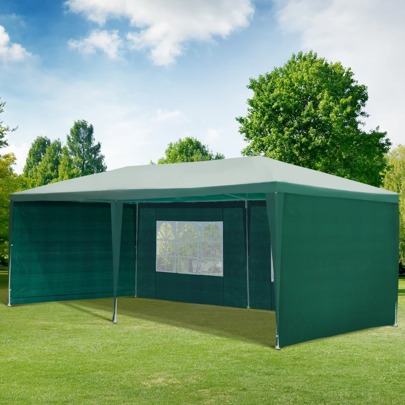 Outsunny 6x3 m Gazebo Marquee-Green