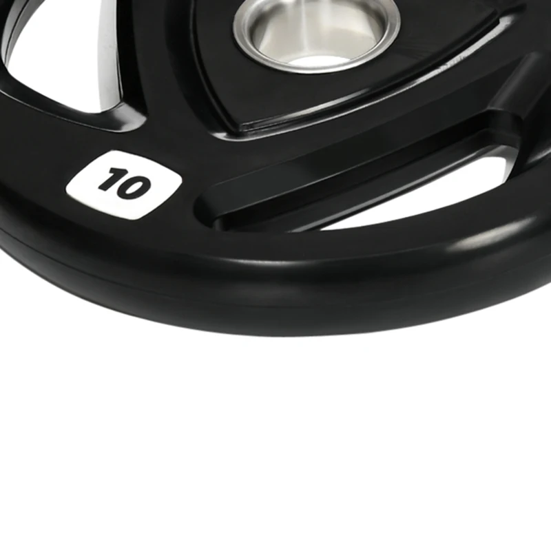 SportNow Set 2 Discuri 10 kg – Otel cu Cauciuc, Ø5 cm