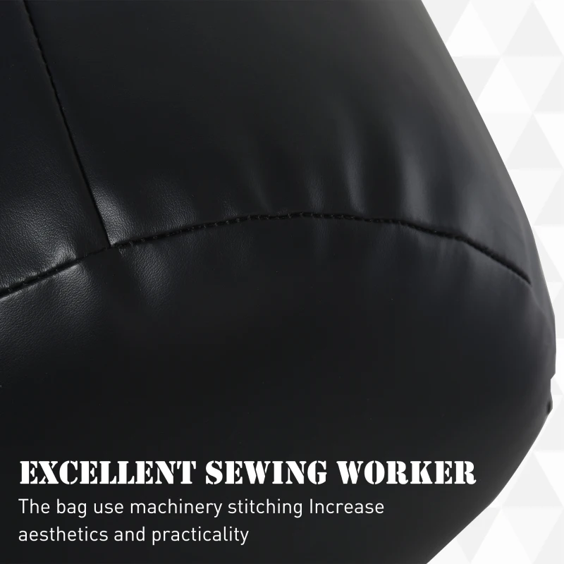 HOMCOM Boxing Punch Bag MMA Training Kickboxing with Hanging Chain Black