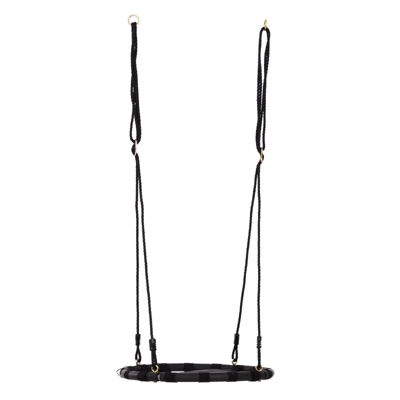 HOMCOM Columpio para Niños +3 Años Columpio Nido Infantil de Árbol Forma Redonda Carga 100kg Asiento Cómodo Tela de Oxford Jardín Exterior al Aire Libre