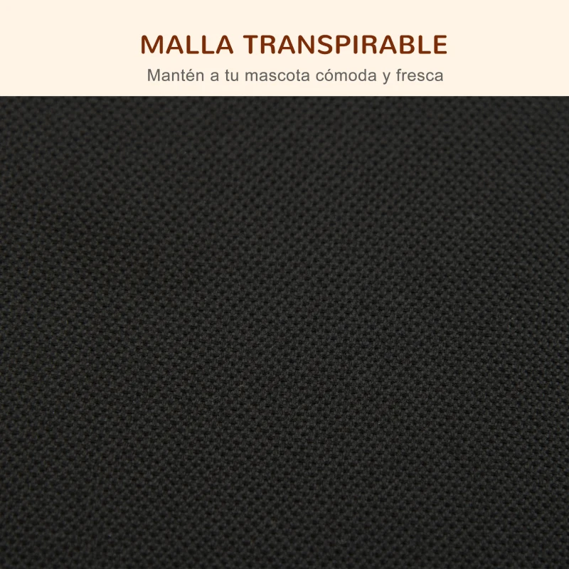 PawHut Cama Elevada para Perros y Gatos Cama Cesta para Mascotas Medianas y Grandes con Cojín Desmontable Lavable y Tela de Malla Transpirable 120x80x30 cm Gris