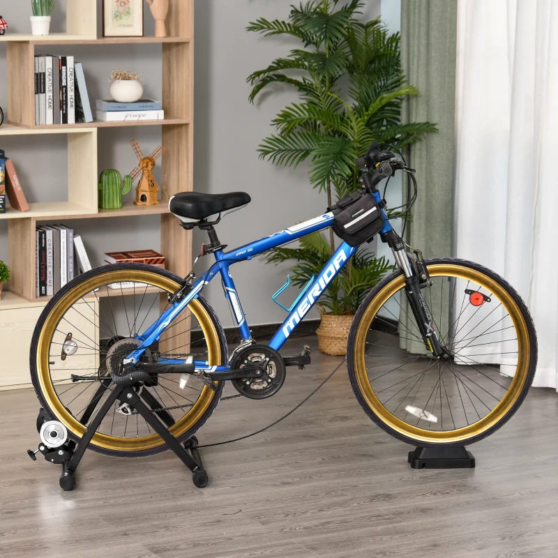 HOMCOM Rolo de Bicicleta 5 níveis de resistência de Aço 54,5x47,2x39,1 cm Preto