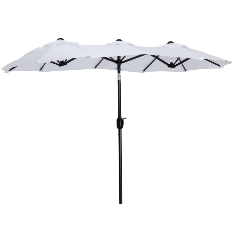 AreShark Ombrellone Da Giardino 2,4 M Rettangolare: Con Manovella, Inclinabile E Protezione UV 50+ - 3