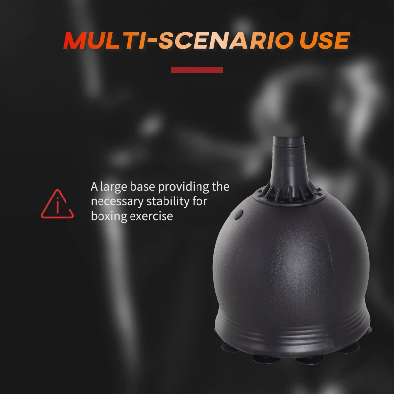 HOMCOM Freestanding Punching Bag with Refilled Base and Rubber Suction Cups for Adults and Children, 165Hcm