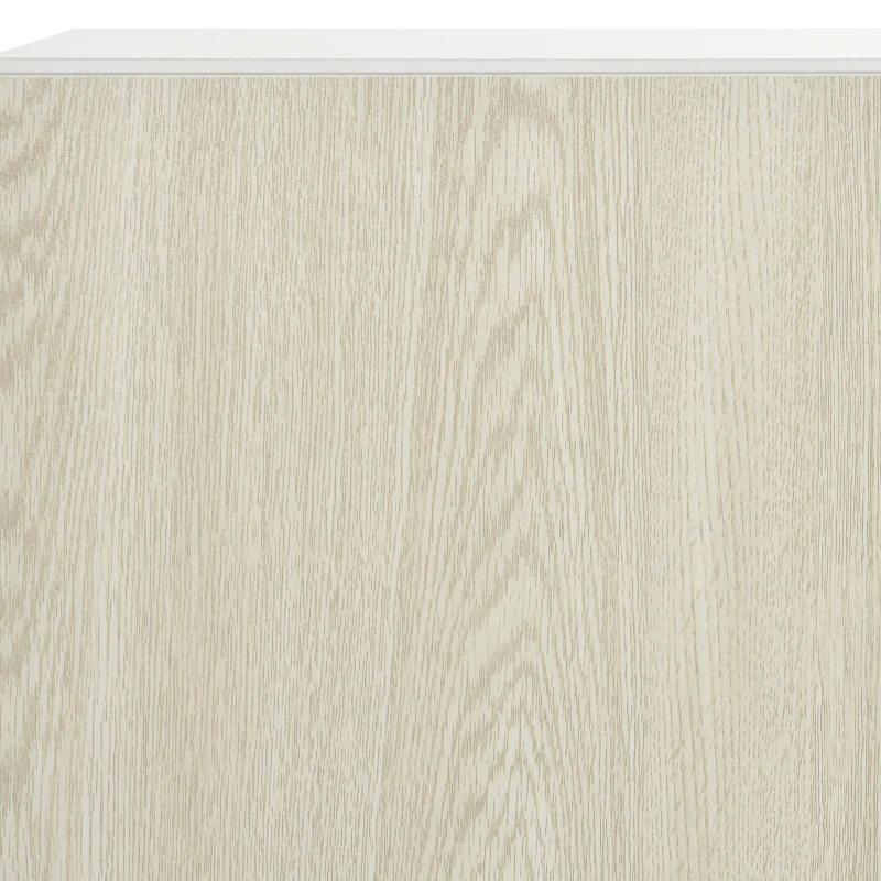 HOMCOM Móvel de TV para Sala de Estar Móvel para Televisores 150x31,5x40cm e Prateleira de Parede 95,5x16x60cm Madeira e Branco