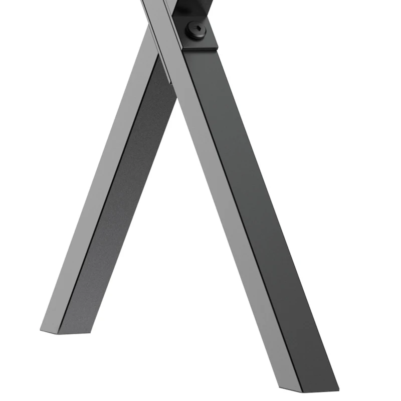 HOMCOM Conjunto de 2 Patas para Mesa Estilo Industrial 40x43 cm en Forma de X Patas de Muebles de Acero para Soporte con Protectores Tornillos de Montaje Incluidos Negro