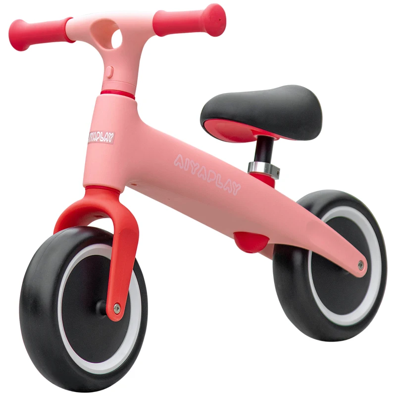 AIYAPLAY Baby Balance Bike, with Adjustable Seat, for 1.5-3 Years - Pink