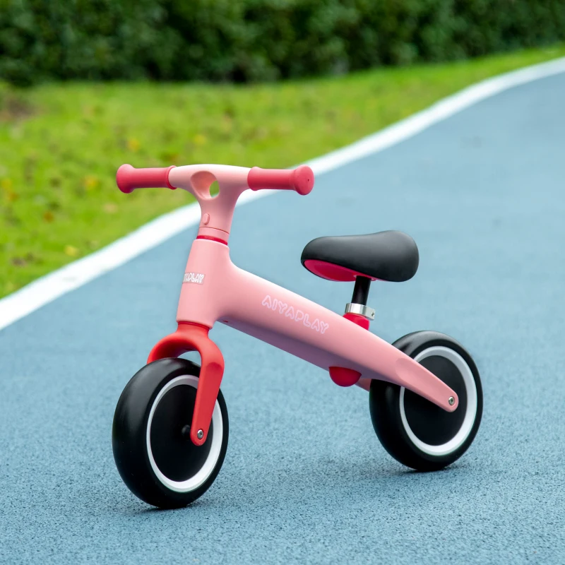 AIYAPLAY Baby Balance Bike, with Adjustable Seat, for 1.5-3 Years - Pink