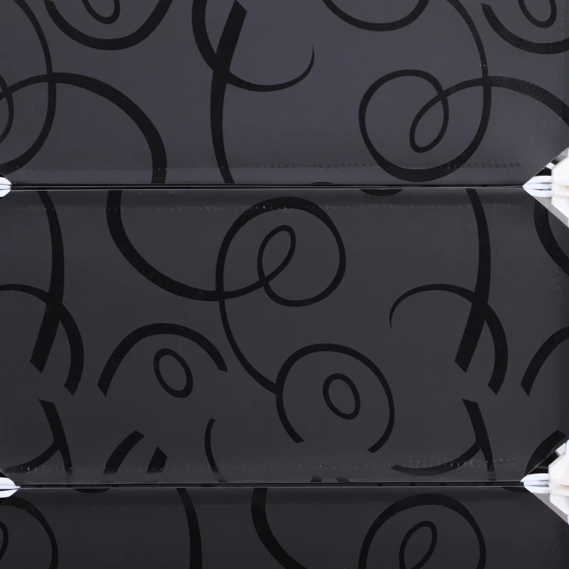 HOMCOM  Armário Removível de 16 Cubos cor Preto e Branco95x37x160cm