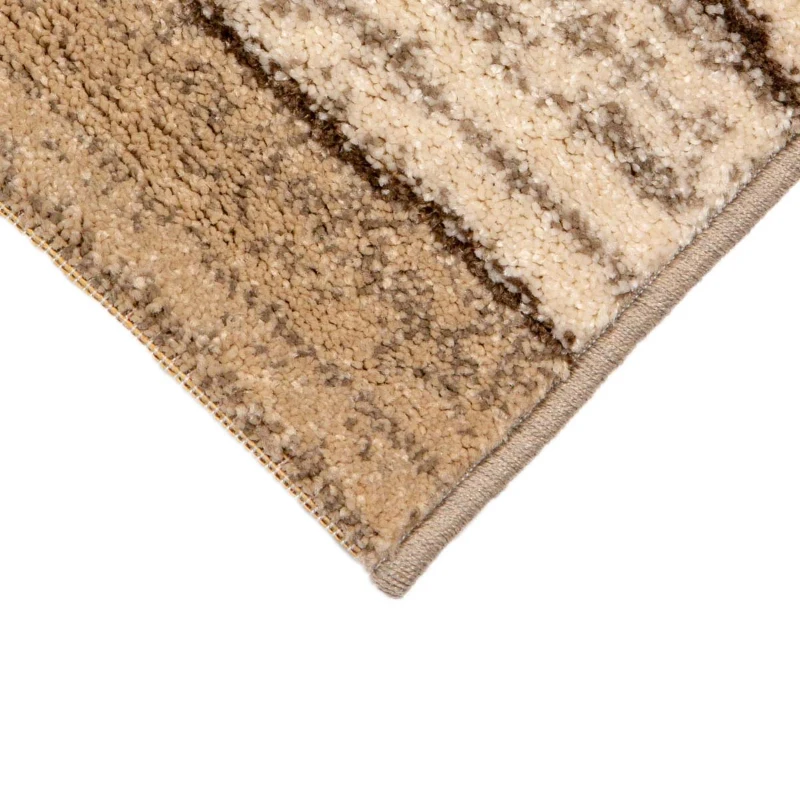 HOMCOM Teppich Kurzflor Creme 230 x 160 x 0,6 cm