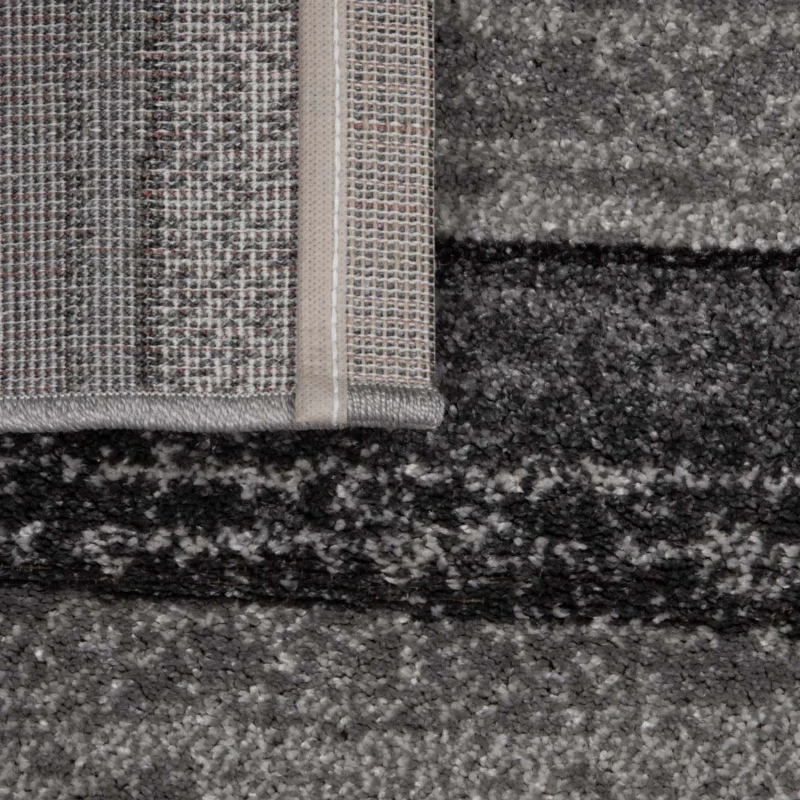 HOMCOM Teppich Kurzflor Grau 170 x 120 x 0,6 cm