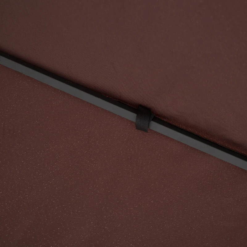 Outsunny 3x3m Square Gazebo Canopy Replacement UV Protected Top Cover Sun Shade Coffee