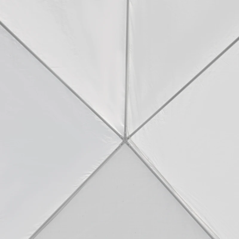 Outsunny 6 x 3(m) Gazebo Canopy Party Tent with 4 Removable Side Walls for Outdoor Event with Windows and Doors, White