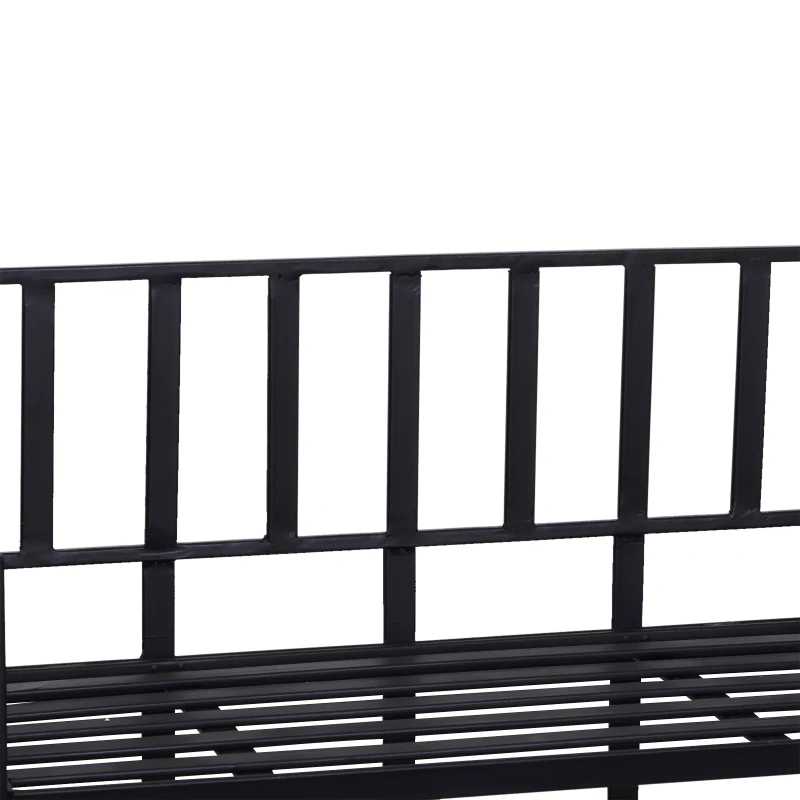 Outsunny Portable Retro 3-Tier Garden Plant Stand Metal Flower Display Rack Bookshelf