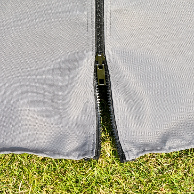 Outsunny 3.6 x 3(m) Hardtop Gazebo with UV Resistant Polycarbonate Roof & Aluminium Frame, Garden Pavilion with Mosquito Netting and Curtains