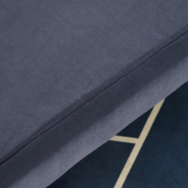 PawHut Hundesofa mit Rückenlehne, Haustiersofa mit Holzbeinen, Hundebett Weichem Bezug Katzensofa Grau 86,5x 61x36 cm