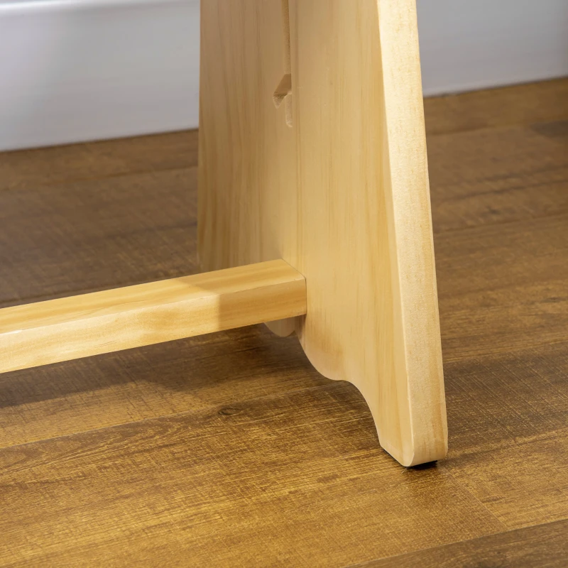 PawHut Raised Dog Bowls with Stand Adjustable Raised Pet Feeder with 2 Removable Stainless Steel Bowls for S, M, L, XL  Dogs, Natural