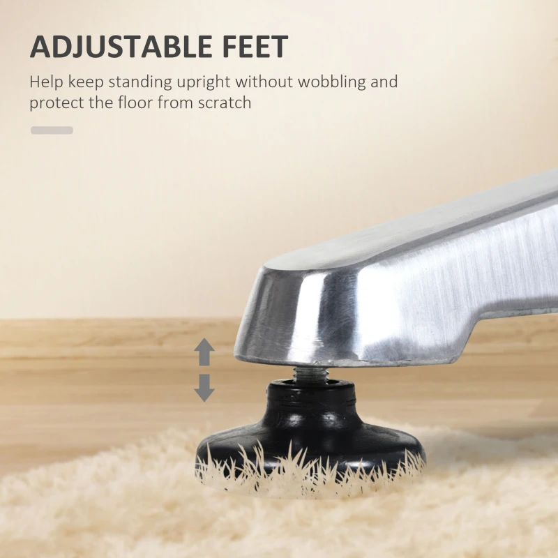 HOMCOM Adjustable Aluminium Bar Table-Silver