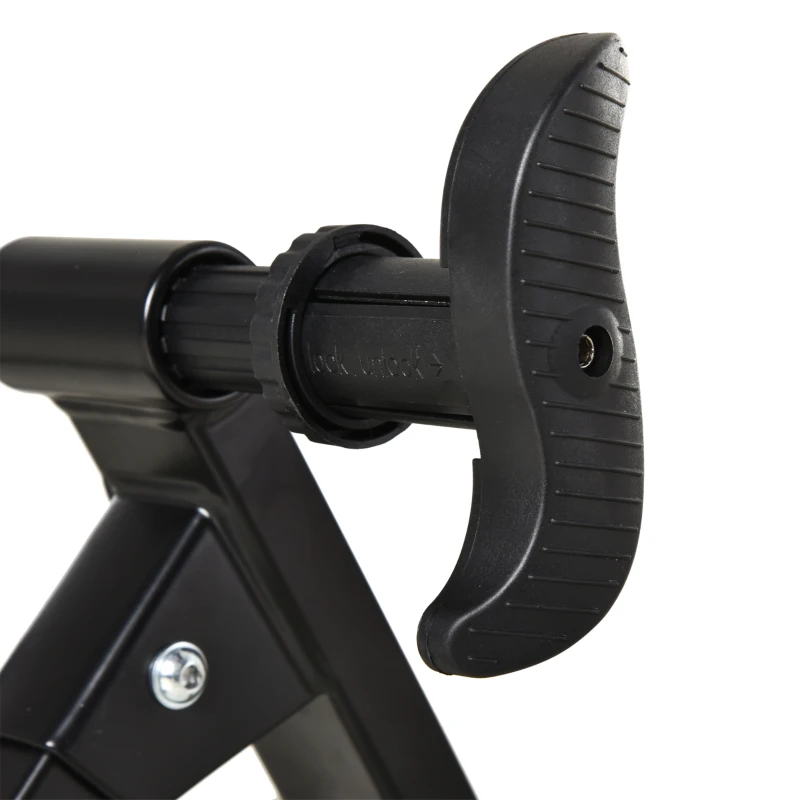 HOMCOM Foldable Indoor Bike Trainer, Stationary Bike Workout Stand, Suitable for 26"-28" or 650C, 700C Bike Tyres