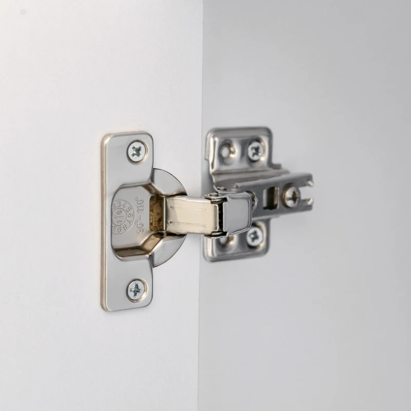 HOMCOM Multi-Storage Printer Stand Unit Office Desk Side Mobile Storage w/ Wheels Modern Style 60L x 50W x 65.5H cm - White