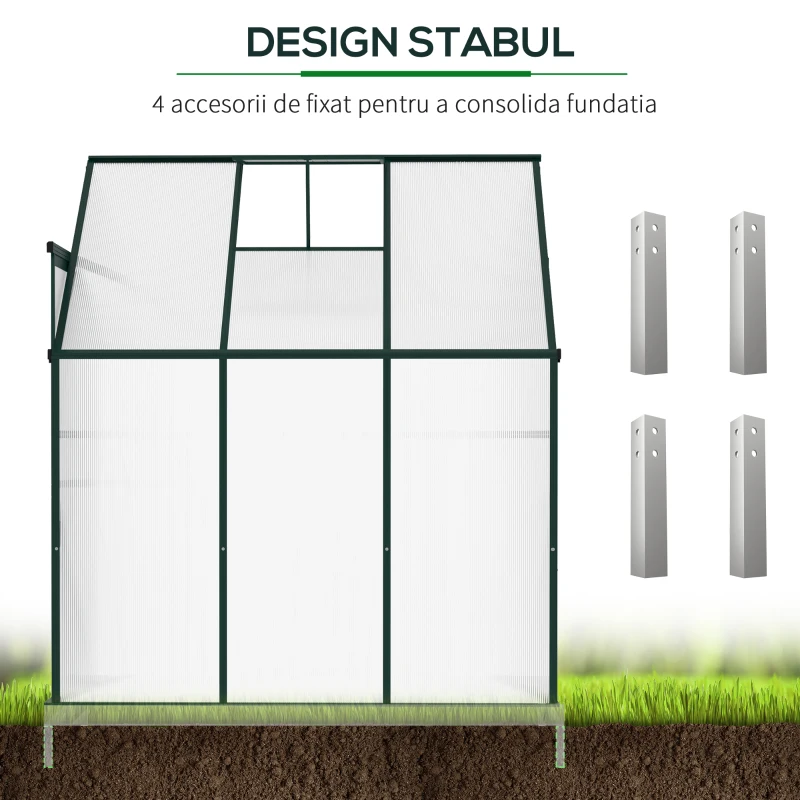 Outsunny sera de gradina rezistenta UV 192x127x220cm