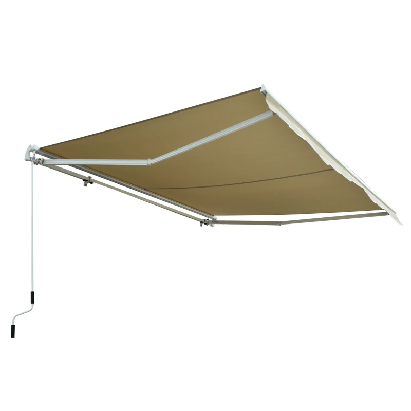 Outsunny copertina pentru soare, cu manivela, 295 x 250 cm