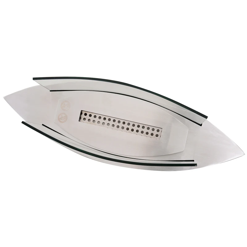 HOMCOM® KOMINEK ETANOLOWY BIOKOMINEK PALNIK 0,6 l 2 GODZINY SPALANIA BEZ DYMU stal szlachetna 60 x 20 x 25 cm