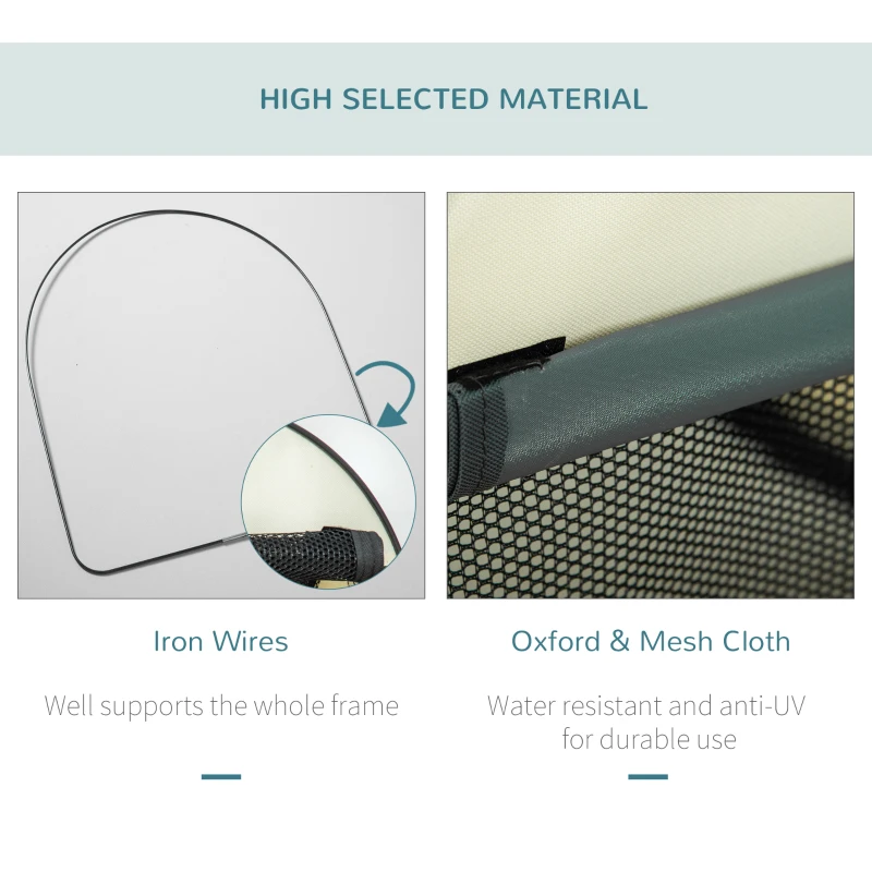 PawHut 97cm Foldable Pet Carrier for Large Medium Dogs, Portable Cat Carrier, Soft Travel Bag, Grey