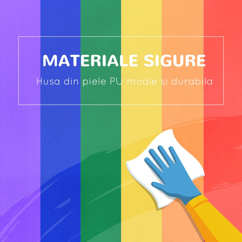 HOMCOM Set 12 Cuburi Moi – Joc Educational pentru Copii 2+ Ani