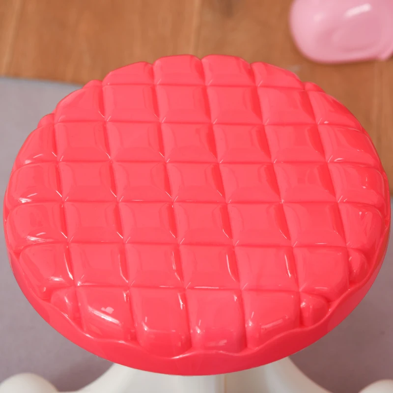 HOMCOM Childrens Vanity Table with Lights, 20 PCS Kids Dressing Table Set,Musical Pretend Toy for 3-6 Years Old,Pink