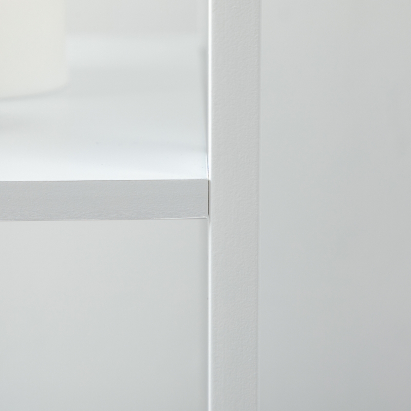 kleankin Tall Bathroom Cabinet Free Standing Slimline Cupboard Tallboy Unit Storage Organiser for Bathroom, Living Room, Kitchen