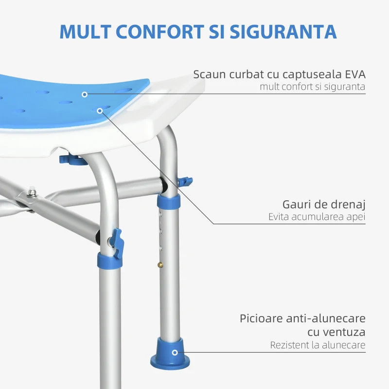 Homcom Scaun Dus Reglabil – Persoane Varstnice, Spatar & Brate