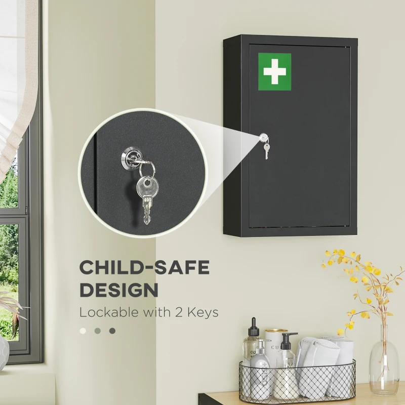 Kleankin Dulapior de Medicamente – Montabil pe Perete