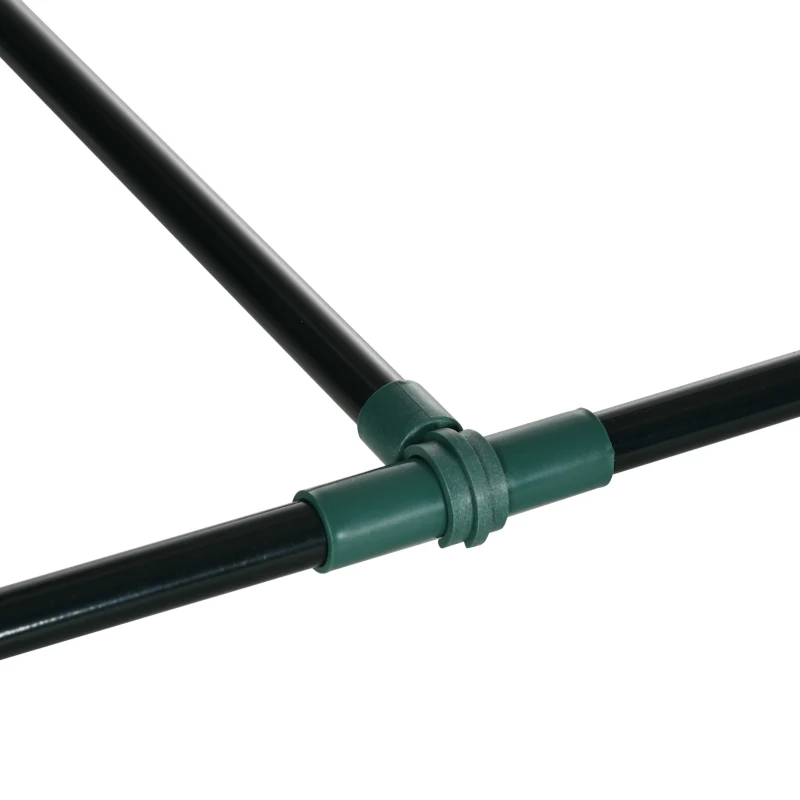 Outsunny Suport de tomate cu 3 niveluri din otel si PP pentru plante cataratoare, fructe si legume, 38x38x182 cm, verde